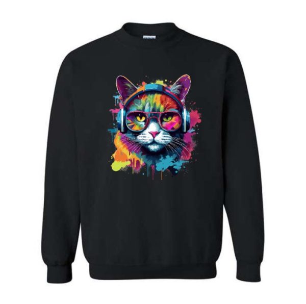 Crewneck Chat Noir XL