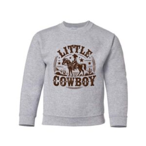 Crewneck-Junior-Little-Cowbow-Gris-cendre