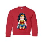 Crewneck Junior WonderWomen Rouge S