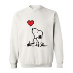 Crewneck Snoopy Blanc M