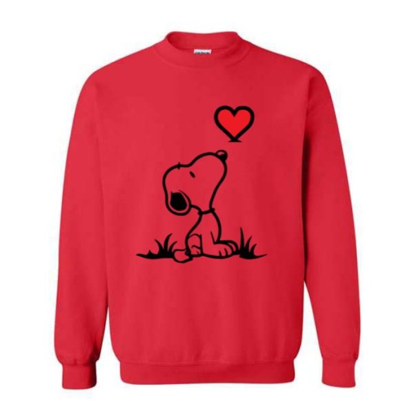 Crewneck Snoopy Rouge S