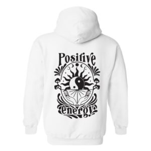 Hoodie Positif Energy Blanc L